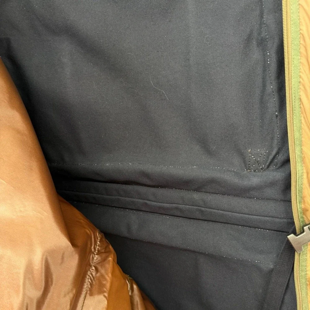 VTG 80s G.H. Bass American Heritage Canvas Leather‎ Garment Bag Complete